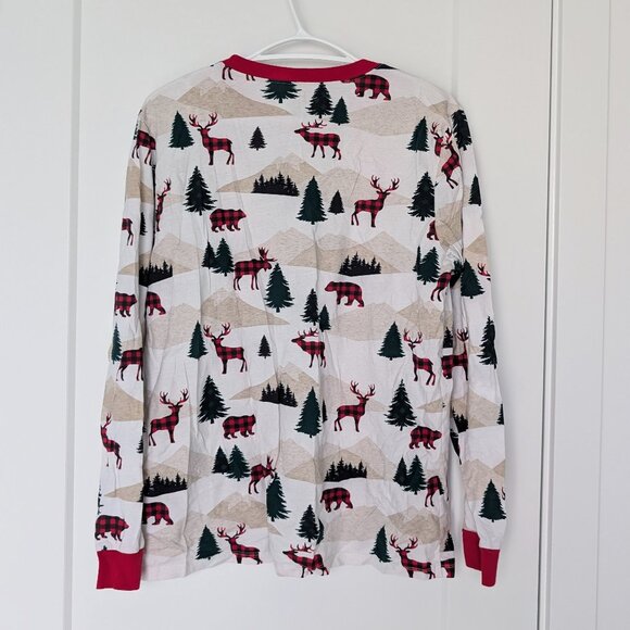 The Children’s Place - Adult Matching Family Mountain Cotton Pajamas - White - Picture 4 of 6